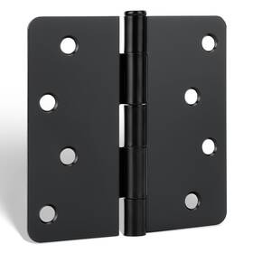 B0bg2wtbr3 Goldenwarm 18-pack 4-inch Black Door Hinges Interior/exterior Rounded 1/4 Inch Radiu