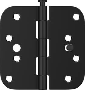 Hya011bk1016-12 Goldenwarm A-gw Black Door Hinges 4inch 12 Pack Security Matte Black-security Tab