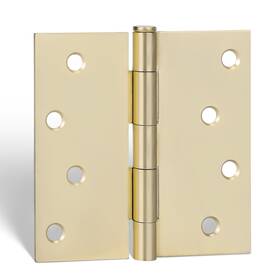 Hyxt1gd422-3 Goldenwarm #pack Pack Of 3 4in Door Hinges Brushed Brass Gold Butt Hing