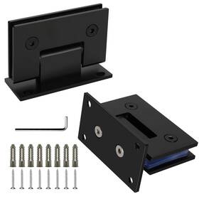 Ysmj1bk9564-2 Goldenwarm #units 2 Pack Matte Black Shower Door Hinges Glass For Sho