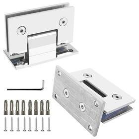 Ysmj1cp9564-2 Goldenwarm #units Shower Glass Door Hinges 2pack Polished Chrome Stainless Steel Hardware 90 Openi