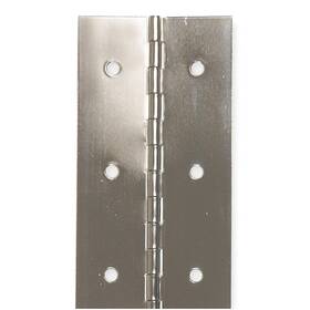 4pb29 Grainger Approved Continuous Hinge Nickel 6 Ft. L 2 Inch W