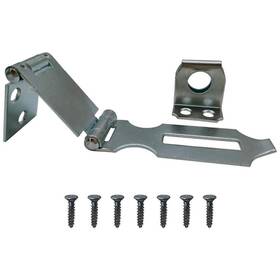 4pe46 Grainger Approved Pk 5 Double Hinge Safety Hasp Steel 3 Inch L