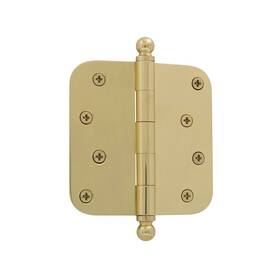 809015 Grandeur 662972090153 Hardware 4 Inch Ball Tip Residential Hinge With 5/8 Radius Corners X