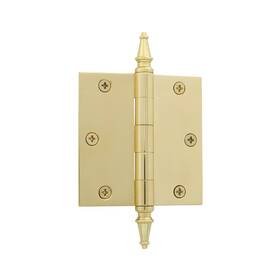 813023 Grandeur 662972130231 Hardware 3.5 Inch Steeple Tip Residential Hinge With Square Corners In Unl