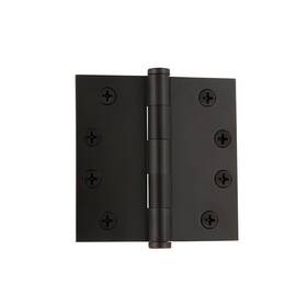 821207 Grandeur 662972212074 Hardware 4 Inch Button Tip Heavy Duty Hinge With Square Corners In Timeles