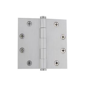 823301 Grandeur 662972233017 Hardware 4.5 Inch Button Tip Heavy Duty Hinge With Square Corners In Sat