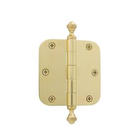 824306 Grandeur 662972243061 Hardware 3.5 Inch Acorn Tip Residential Hinge With 5/8 Radius Corners In