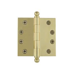 809022 Grandeur Hardware 4 Inch Ball Tip Heavy Duty Hinge- Square Corners X4