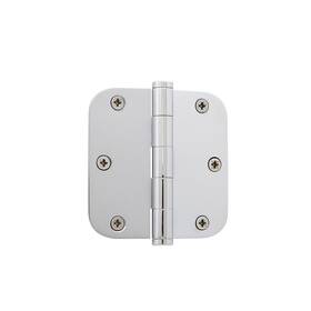 819963 Grandeur Hardware 3.5 Inch Button Tip Residential Hinge With 5/8 Radius Corners
