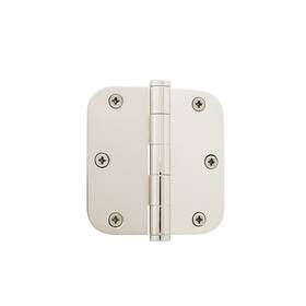 819965 Grandeur Hardware 3.5 Inch Button Tip Residential Hinge With 5/8 Radius Corners