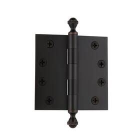 833976 Grandeur Hardware 4 Inch Acorn Tip Heavy Duty Hinge With Square Corners In Timeless