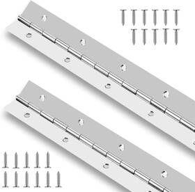 Grronzee 313019891881 2pcs Stainless Steel Continuous And Heavy Duty Piano Hinge For Cabinet Door Cases