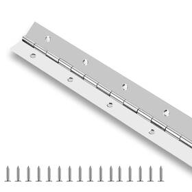 Kj-84 Grronzee Piano Hinge 48 Inch Stainless Steel Continuous With Holes Heavy Duty Pi