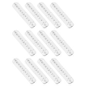 Gryfton 655692438169 180 Degree Hinge Box Door With Screws 65x15mm White Nickel 12pcs