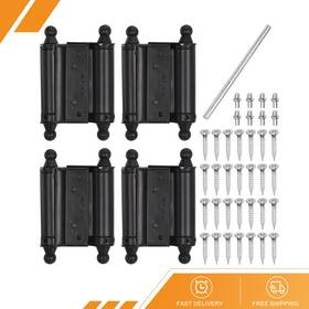 Gryfton 686130911722 4pack Spring Hinges 3 Inch Double Action Self-closing Door Hinge Adjustable Rebound