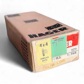 1241-ls Hager 3-pack 4x4 1241 Ls Template Butts Steel Full Mortise Hinge Grey