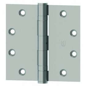 127931226d Hager 3-1/2 Inch X Square Corner Mortise Hinge - Single Satin Chrome