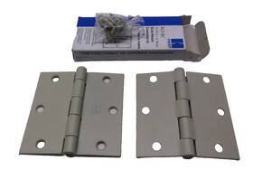Hager 1741-usp 6-pk Hardware 3.5 Inch Primer Coat Square Residential Door Hinges