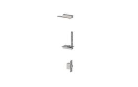 611-26d Hager Commercial Pivot Mortise Application-hospital Set Masonry Floor Satin Chrome
