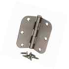 Hager Pack Of 50 3 1 2 Inch Satin Nickel Door Hinges With 5 8 Radius Corners 646437141734