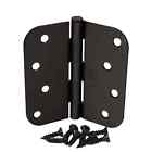 Hager Pack Of 6 4 Inch Oil-rubbed Bronze Door Hinges With 5 8 Radius Corners 820103939973