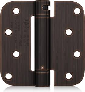 Haidms 744759121301 Self Closing Door Hinges 3 Pack Oil Rubbed Bronze Spring Loaded 4