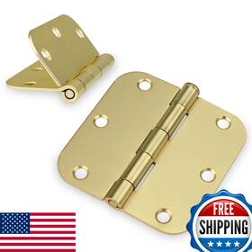 B0bwn6zh47 Haidms 18-pack Satin Brass 3.5 Inch Bifold Door Hinges Brushed Gold Interior