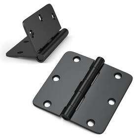 Hy114bk89-24 Haidms #pack-kt 24 Pack Matte Black Door Hinges 3.5 Inch X Interior Blac