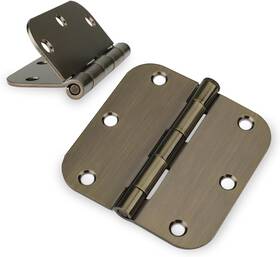Hya001gd89-6 Haidms #pack-kt 6 Pack Satin Brass Door Hinges 3.5 Inch Bifold Brushed Gold Interior H