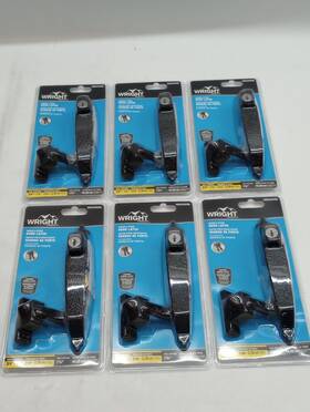 Vck333x3bl Hampton Products-wright Screen And Storm Door Push-button Key Lock Latch Handle Black Pack Of 6