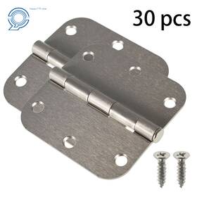 Hp53478 Happy19star Satin Nickel Door Hinges 3-1/2 In 3.5 Inch 2.2mm 5/8 Radius Corners 30-pieces