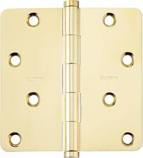 1440003i Hardware 313051421411 Radius Mortise Hinge Lifetime Brass