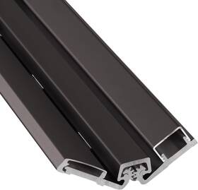 Hardware 711181179996 Continuous Geared Door Hinge Dark Bronze Anodized Aluminum Full Surface 83 Inch