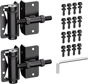 Hardware 711181917840 Heavy Duty Self Closing Gate Hinges For Metal/vinyl/pvc/wood Fence 90 Degree Nar