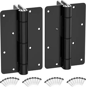 Hardware 744759891280 5-3/4 Inch Self Closing Aluminum Gate Hinges For Metal Pool Gates Heavy Duty Fence D