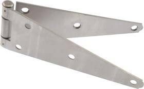 853376 Hardware Essentials 038902001276 Heavy Duty Strap Hinges Stainless Steel 8 Inch