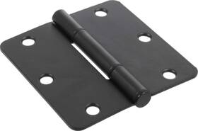 854324 Hardware Essentials 038902151377 Smooth Corner Squeak-proof Door Hinges 3-1/2 Inch Oil Rubbed Bronze