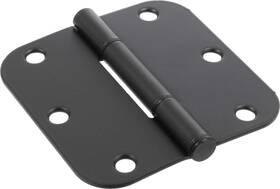 854327 Hardware Essentials 038902233349 Smooth Corner Squeak-proof Door Hinges 3-1/2 Inch Oil Rubbed Bronze