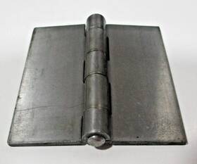 504756 Hardware Essentials Lot Of 7 5 Inch X5 Plain Steel Weldable Heavy Duty Weld-on Hinge Tight Pin