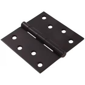 Hardware Essentials 744759920652 4 Inch Oil-rubbed Bronze Residential Door Hinge With Square Corner Removable Pin