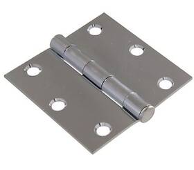 851743 Hardware Essentials Hillman Hinges With Fixed Pin Zinc 3-1/2 Inch