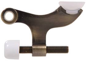 852922 Hardware Essentials Hinge Pin Door Stops Solid And Hollow Doors Antique Brass 1 Count Pack