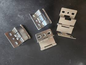 Hr-9975bn Hardware Resources 270 Degree Hinge 2 Inch Burnished Nickel Full Wrap For 3/4 Frame Door Inset Lot 4