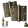 Hbh-3535bbus5 Homebuilders Hardware Pk Door Hinges Extruded Solid Brass 689743423682