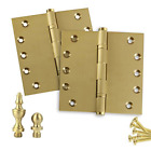 Hbh-5050bbus4 Homebuilders Hardware Door Hinges Extruded Solid Brass Ball 696567156573