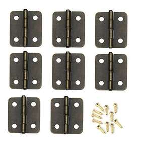 Healifty 738700702312 20pcs Dollhouse Mini Hinges Hardware Miniature 1 12 For F