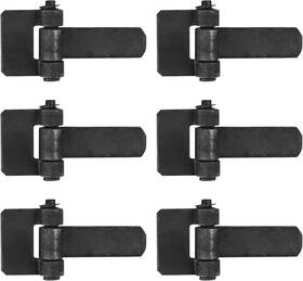 Heneng 313036262237 6 Pcs Weld On Trailer Hinges 6-1/8 Inch X 3-3/8 Heavy Duty Strap Style Lon