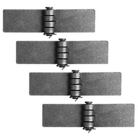 Heye133-t4 Heneng 4 Pcs Weld On Steel Butt Hinge 2-1/2 X 7-1/2 Strap Style Long Leaf Trai