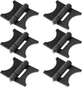 Heye75-t6 Heneng 6 Pcs Weld On Gate Hinge 4 Inch X 3-5/8 Thickness 4.5mm Weldable Natural